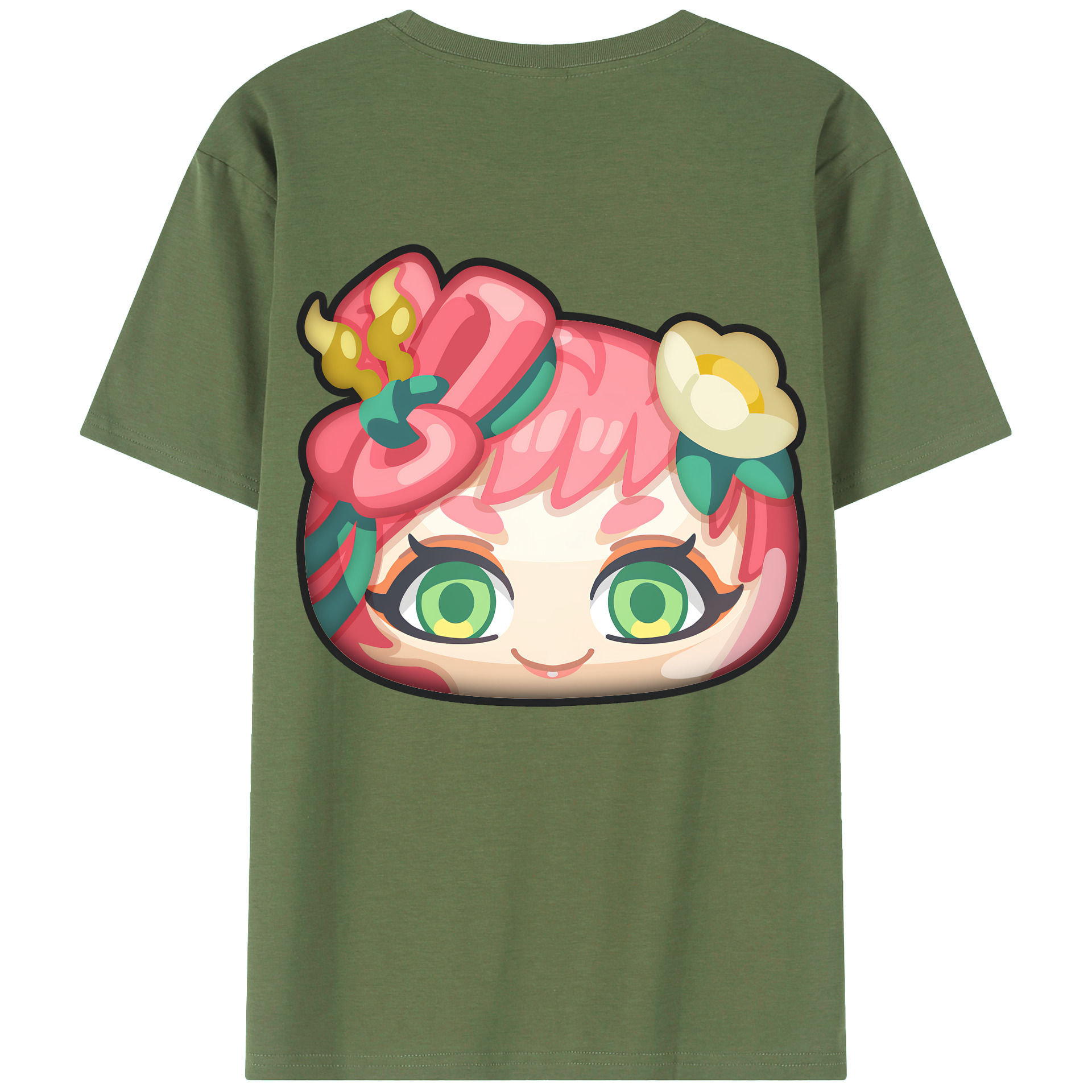 （画像用） 妖怪ウォッチ Yo-kai Watch 綿100％ メンズ半袖Tシャツ（バックプリント） 通気性